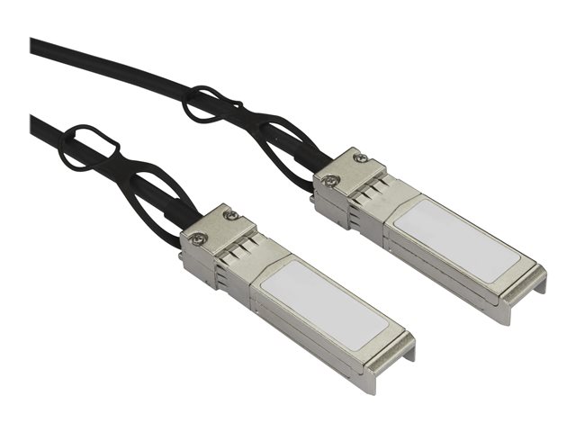 StarTech.com MSA Uncoded Compatible 5m 10G SFP+ to SFP+ Direct Attach Breakout Cable Twinax, 10 GbE SFP+ Copper DAC 10 Gbps Low Power Passive Transceiver Module DAC, 10GE Breakout Cable - Lifetime Warranty (SFP10GPC5M) - 10GBase direct attach cable -