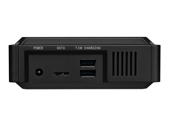 WD_BLACK D10 Game Drive WDBA3P0080HBK - Hard drive - 8 TB - external (portable) - USB 3.2 Gen 1 - 7200 rpm - black
