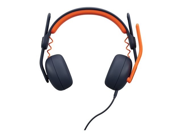 Logitech Zone Learn Wired On-Ear Headset for Learners, 3.5mm AUX - Headphones with mic - on-ear - replacement - wired - 3.5 mm jack
