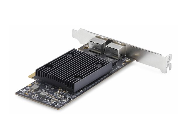 StarTech.com - Network adapter - PCIe 3.0 x8 low profile - Gigabit Ethernet / 10Gb Ethernet x 2 - black - TAA Compliant
