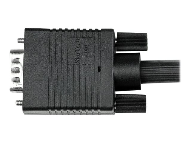 StarTech.com 1m Coax High Resolution Monitor VGA Cable HD15 M/M - VGA cable - HD-15 (VGA) (M) to HD-15 (VGA) (M) - 1 m - molded, thumbscrews - black