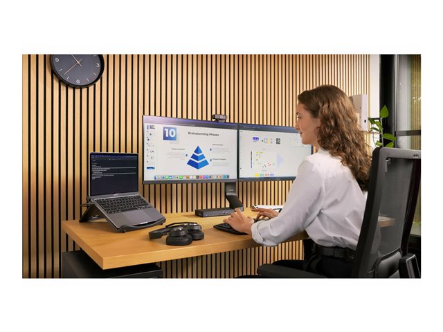 Kensington Pro Fit Ergo KB675 EQ - Keyboard - rechargeable - TKL - wireless - 2.4 GHz, Bluetooth - black