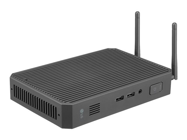 LG CQ601N-6P - Thin client - USFF 1 x Pentium Silver N6005 / up to 3.3 GHz - RAM 8 GB - flash - eMMC 16 GB - UHD Graphics - Gigabit Ethernet, IEEE 802.11ax (Wi-Fi 6) - no OS - monitor: none