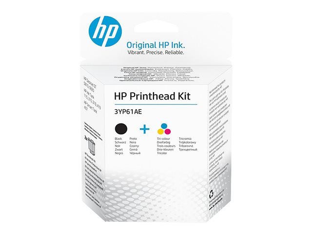 HP - 2-pack - colour (cyan, magenta, yellow), pigmented black - original - printhead replacement kit - for Deskjet GT 58XX, Ink Tank 11X, 31X, Ink Tank Wireless 41X, Smart Tank Wireless 45X