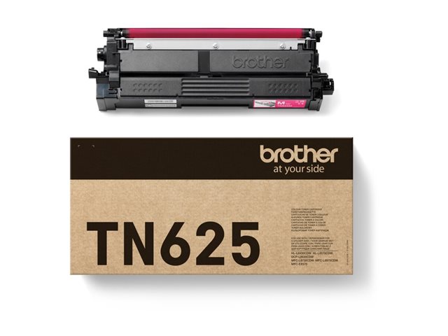 TN-625M Magenta Toner Cartridge. Prints