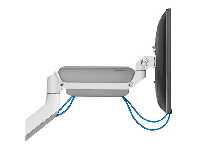 Neomounts DS70PLUS-450WH1 - Mounting kit (desk mounting arm) - full-motion - for curved LCD display - steel - white - screen size: 17\"-49\"
