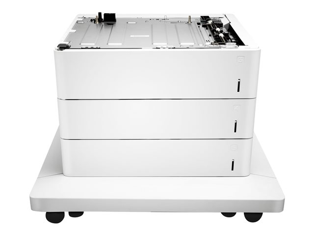 HP Paper Feeder and Stand - Media tray / feeder - 1650 sheets in 3 tray(s) - for Color LaserJet Managed E65150, E65160, Color LaserJet Managed Flow MFP E67660