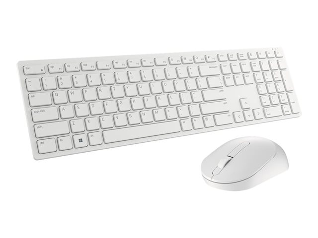 Dell Pro KM5221W - Keyboard and mouse set - wireless - 2.4 GHz - QWERTY - US International - white