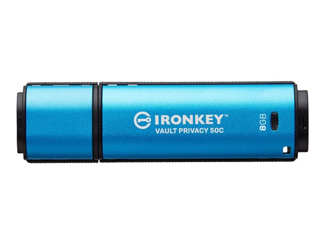 8GB USB-C IronKey Vault Privacy 50C AES-256 Encrypted FIPS 197