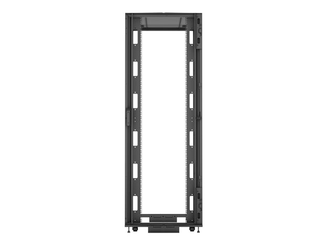 Rack 48U 2265mm (96.16)H x 800mm (31.50)W x 1115mm (43.89)D with Perf. Front Door Perf. Split Rear Doors Black gray shock packaging