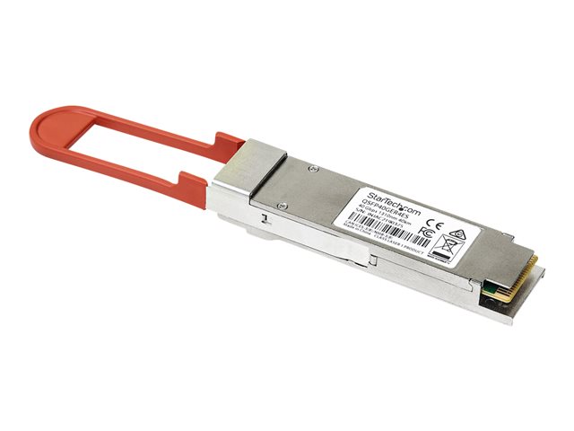 StarTech.com Dell EMC 3CSFP91 Compatible QSFP+ Module, 40GBASE-ER4, Single Mode (SMF) Fiber, 40GE Gigabit Ethernet QSFP+, LC 40 km, 1270nm to 1330nm, DDM, 40GbE QSFP+ Active Optical Cable - Lifetime Warranty (QSFP40GER4ES) - QSFP+ transceiver module (equivalent to: Dell EMC QSFP-40G-ER4) - 40 Gigabit LAN - 40GBase-ER4Q - LC single-mode - up to 40 km - 1311 nm