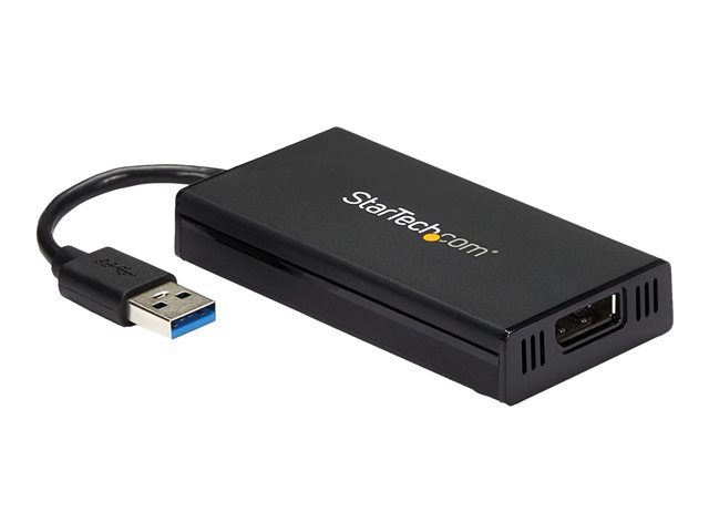 StarTech.com USB 3.0 to DisplayPort Adapter - DisplayLink Certified - 4K 30Hz - USB / DisplayPort adapter - TAA Compliant - USB Type A (M) to DisplayPort (F) - USB 3.0 - 9 m - 4K support, USB power - black - for P/N: MDP2DPMM10, MDP2DPMM3, MDP2DPMM6, MDP2DVIMM6BS, TB33A1C