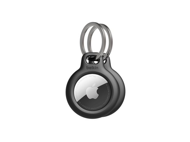 Belkin Secure holder with Keyring for Airtag - 2 Pack Black