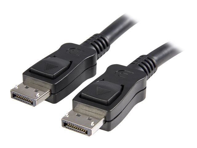 StarTech.com 10 ft DisplayPort 1.2 Cable with Latches - 4K x 2K (4096 x 2160) @ 60Hz - DPCP & HDCP - Male to Male DP Video Monitor Cable (DISPLPORT10L) - DisplayPort cable - DisplayPort (M) to DisplayPort (M) - 3 m - latched - black - for P/N: DK31C3HDPDUE, DKM30CHDPD, DKM30CHDPDUE, KITBXAVHDPEU, KITBXAVHDPNA, KITBXAVHDPUK