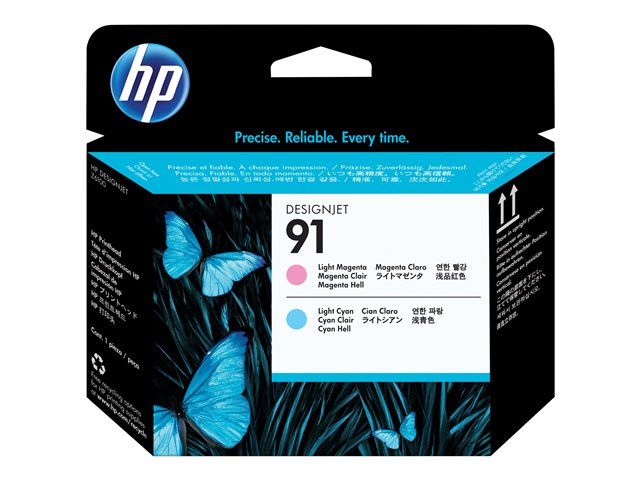 HP 91 - Light magenta, light cyan - printhead - for DesignJet Z6100, Z6100ps
