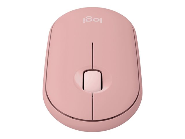 Logitech Pebble Mouse 2 M350s - Mouse - optical - 3 buttons - wireless - Bluetooth 5.2 LE - tonal rose