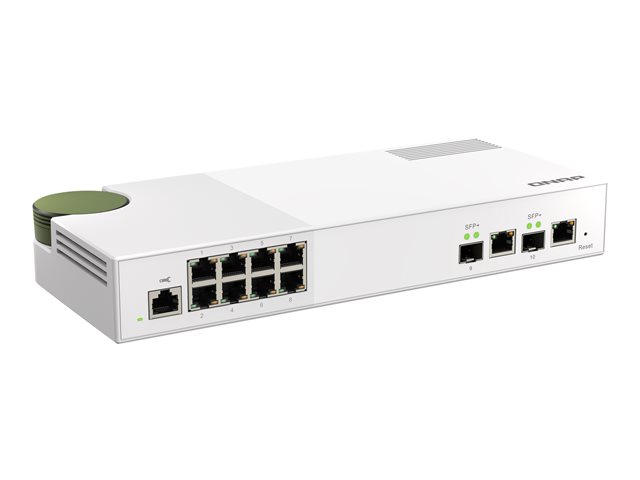 QNAP QSW-M2108-2C - Switch - Managed - 2 x 10 Gigabit SFP+ + 8 x 2.5GBase-T - desktop