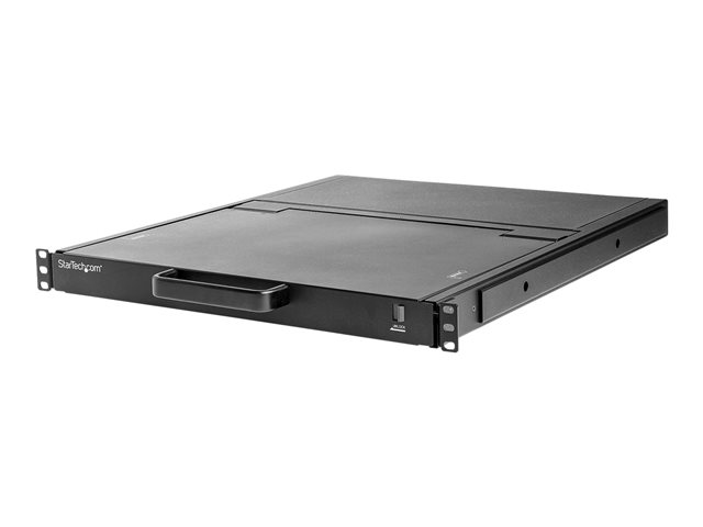 StarTech.com Rackmount KVM Console HD 1080p, Single Port VGA KVM with 17\" LCD Monitor for Server Rack, Fully Featured 1U LCD KVM Drawer with Cables & Hardware, USB Support, 50,000 MTBF - 17in. LCD KVM Console (RKCONS17HD) - KVM console with KVM switch - 1 ports - USB - 17.3\" - rack-mountable - 1920 x 1080 Full HD (1080p) @ 60 Hz - 300 cd/m² - 800:1 - VGA - black - 1U