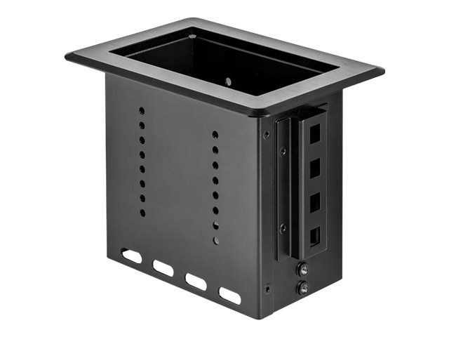 StarTech.com Single-Module Conference Table Connectivity Box-Customizable - Mounting plate - black