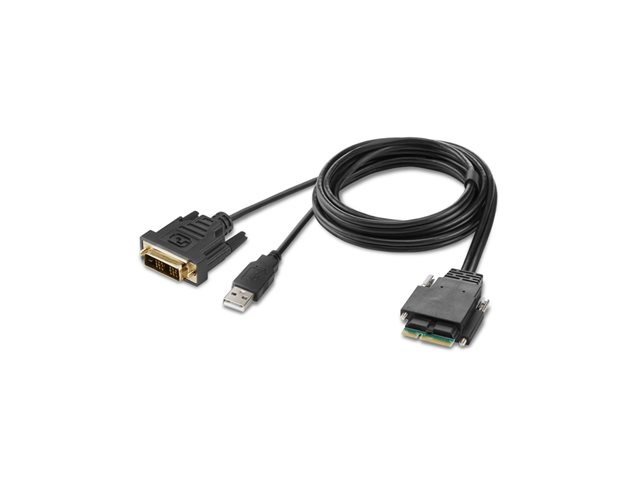 Belkin Secure Modular DVI Single Head Host Cable - USB / DVI cable - TAA Compliant - 1.83 m - 4K support, active