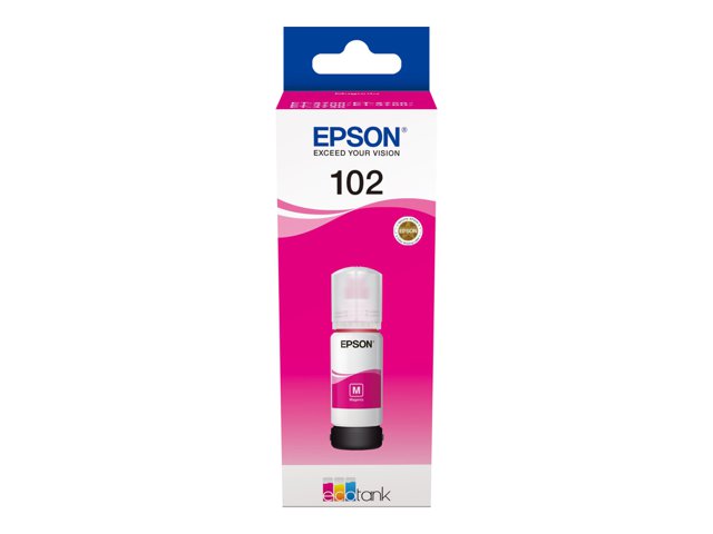 Epson 102 - 70 ml - magenta - original - ink tank - for EcoTank ET-15000, 2750, 2751, 2756, 2850, 2851, 2856, 3850, 4750, 4850, 4856