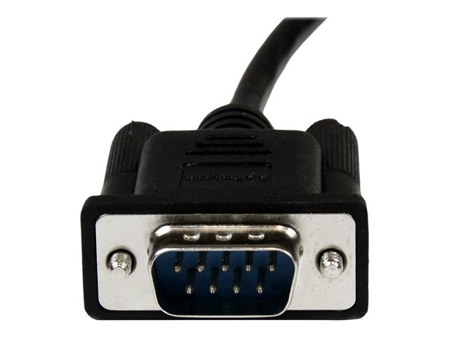 StarTech.com 2m Black DB9 RS232 Serial Null Modem Cable F/M - DB9 Male to Female - 9 pin Null Modem Cable - 1x DB9 (M), 1x DB9 (F), Black - Null modem cable - DB-9 (F) to DB-9 (M) - 2 m - black - for P/N: 1P3FPC-USB-SERIAL, ICUSB2321F, ICUSB2324I, ICUSB232V2, PEX2S953, PEX2S953LP