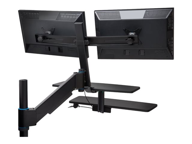 Kensington - Mounting component (dual arm) - for 2 monitors - black - screen size: up to 24\"