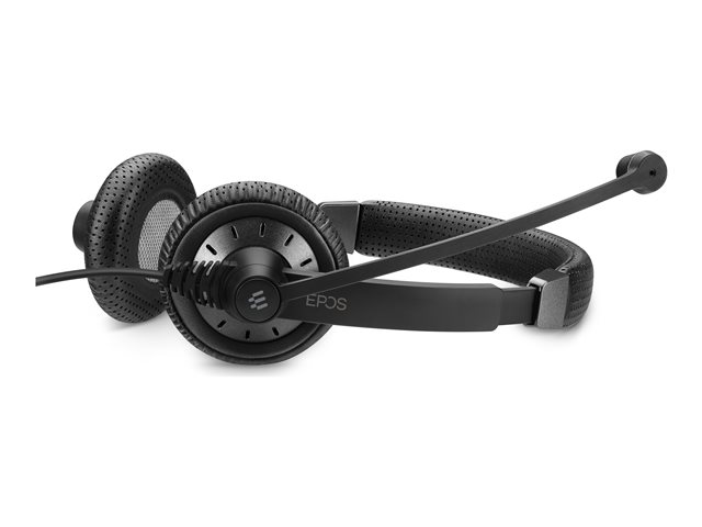 EPOS SC 75 USB MS - Headset - on-ear - wired - 3.5 mm jack, USB - black