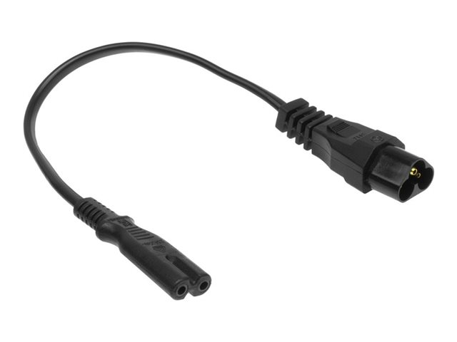 POWERCORD C6 - C7 BK 0.2M. 1 stk
