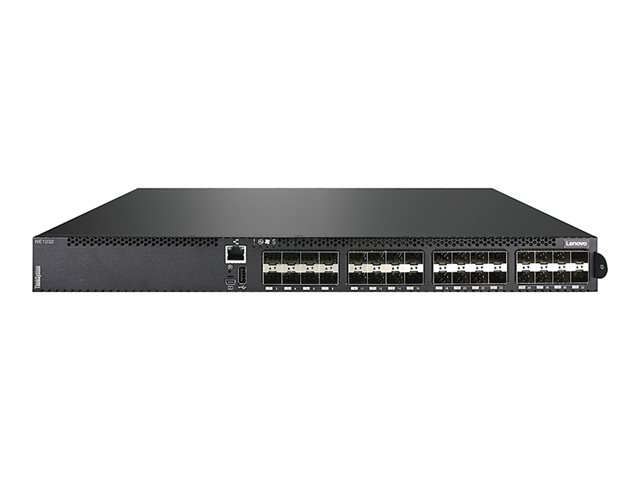 Lenovo ThinkSystem NE1032 RackSwitch - Switch - L3 - Managed - 32 x 1 Gigabit SFP/ 10 Gigabit SFP+ - back to front airflow - rack-mountable - for ThinkAgile HX3721 Certified Node 7Y88