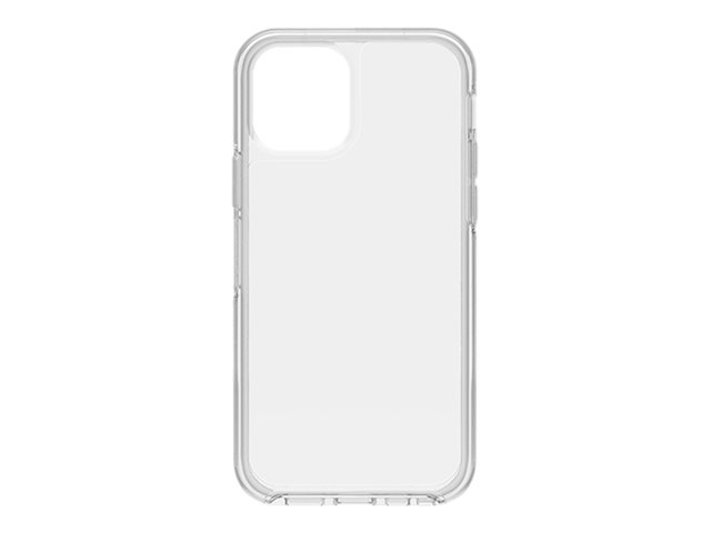 OtterBox Symmetry Series - ProPack Packaging - back cover for mobile phone - polycarbonate, synthetic rubber - clear - for Apple iPhone 12, 12 Pro