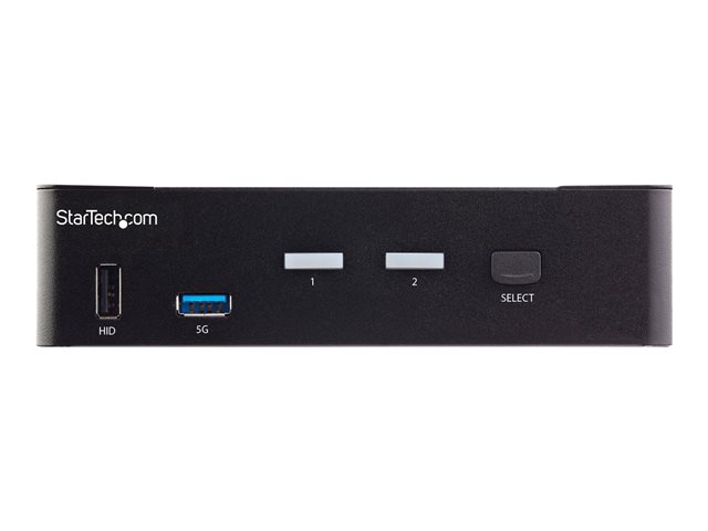 StarTech.com 2 Port HDMI KVM Switch, Single Monitor 4K 60Hz Ultra HD HDR, Desktop HDMI 2.0 KVM Switch with 2 Port USB 3.0 Hub (5Gbps) & 4x USB 2.0 HID Ports, Audio, Hotkey Switching, TAA - KVM with Fast Switching - KVM / audio switch - 2 x KVM / audio - 1 local user - desktop, rack-mountable - TAA Compliant