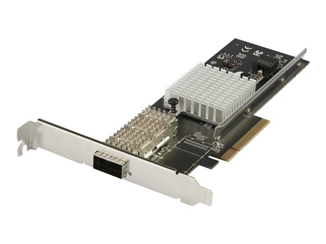 StarTech.com Dual Port 40G QSFP+ Network Card, Intel XL710 Open QSFP+ Converged Adapter, PCIe 40 Gigabit Ethernet Server NIC, 40GbE Fiber Optic LAN Card, Dell PowerEdge HPE ProLiant, 40Gb - Network Interface Card (PEX40GQSFPI) - Network adapter - PCIe 3.0 x8 low profile - 40 Gigabit QSFP+ x 1 - black
