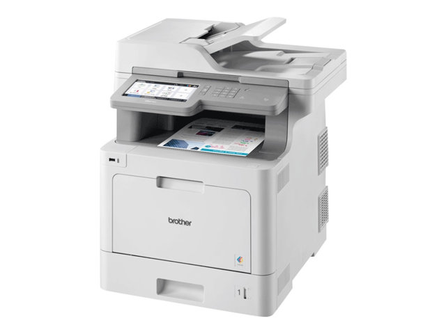 Brother MFC-L9570CDW - Multifunction printer - colour - laser - 215.9 x 355.6 mm (original) - A4/Legal (media) - up to 31 ppm (copying) - up to 31 ppm (printing) - 300 sheets - 33.6 Kbps - USB 2.0, Gigabit LAN, Wi-Fi(n), USB host, NFC