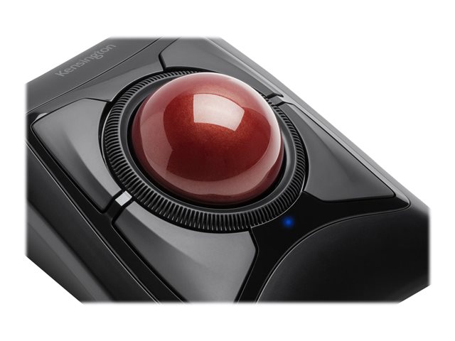 Kensington Expert Mouse Wireless Trackball - Trackball - right and left-handed - optical - 4 buttons - wireless - 2.4 GHz, Bluetooth 5.0 LE - Bluetooth USB adapter - black