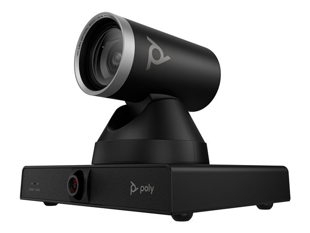 HP Poly Studio E60 - Conference camera - PTZ - colour - 2 x 8 MP - 3840 x 2160 - 4K UHD (3840 x 2160), 2160p - audio - LAN - USB - DC 12 V / PoE Plus - TAA Compliant