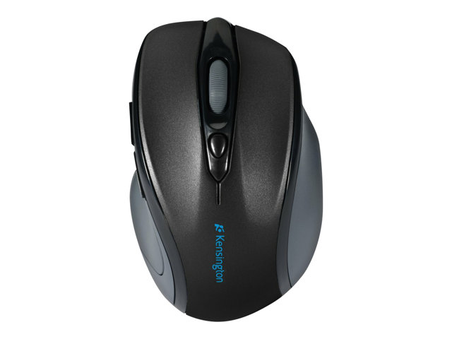 Kensington Pro Fit Mid-Size - Mouse - right-handed - optical - 6 buttons - wireless - 2.4 GHz - USB wireless receiver - black
