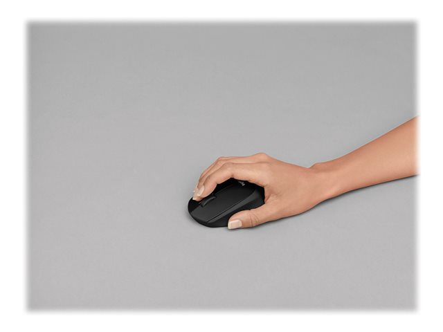 Logitech M330 SILENT PLUS - Mouse - 3 buttons - wireless - 2.4 GHz - USB wireless receiver - black