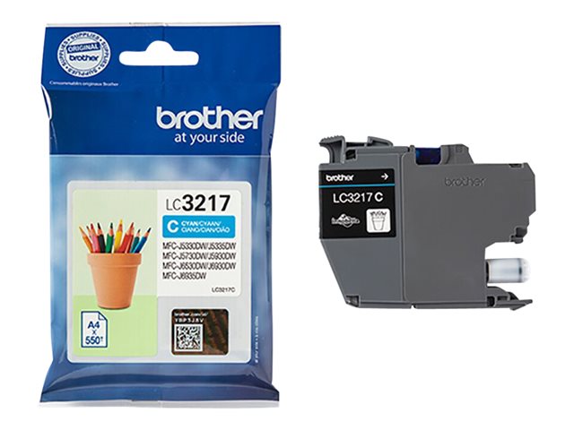 Brother LC3217C - Cyan - original - ink cartridge - for INKvestment Business Smart Plus MFC-J5930, INKvestment Business Smart Pro MFC-J6935