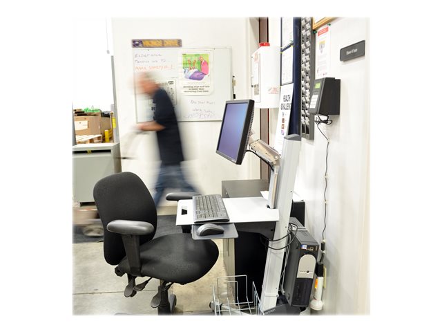 Ergotron Neo-Flex - Cart - Constant Force lift - for LCD display / PC equipment - aluminium, high-grade plastic, zinc-plated steel - two-tone grey - screen size: up to 27\"