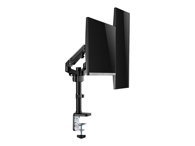 Neomounts DS70-750BL2 - Mounting kit (desk mount) - full-motion adjustable dual arm - for 2 LCD displays - black - screen size: 17\"-27\" - clamp mountable, grommet