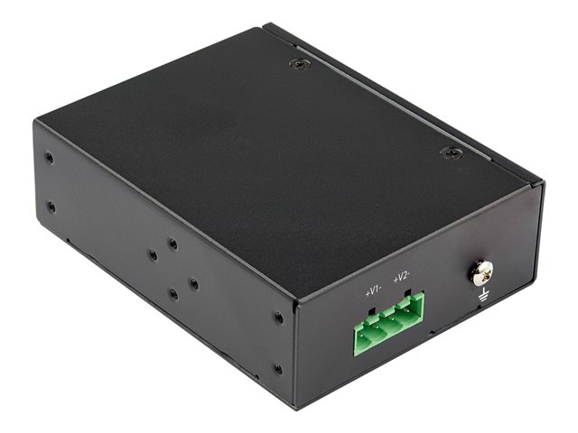 StarTech.com Industrial 5 Port Gigabit PoE Switch, 30W, Power Over Ethernet Switch, Hardened GbE PoE+ Unmanaged Switch, Rugged High Power Gigabit Network Switch IP-30 Housing/-40 C to 75 C - Gigabit Ethernet PoE (IESC1G50UP) - Switch - unmanaged - 4 x 10/100/1000 (PoE+) + 1 x 10/100/1000 - DIN rail mountable, wall-mountable - PoE+ (120 W) - DC power