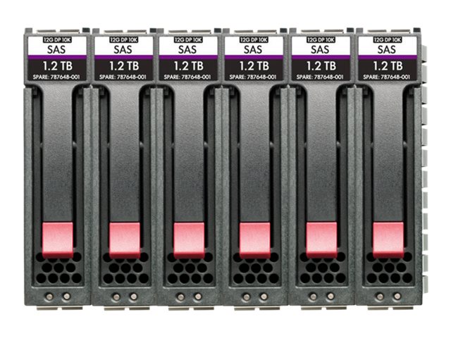 HPE Midline - Hard drive - 8 TB - hot-swap - 3.5\" LFF - SAS 12Gb/s - 7200 rpm (pack of 6) - for Modular Smart Array 2060 10GbE iSCSI LFF Storage, 2060 12Gb SAS LFF Storage, 2060 16Gb Fibre Channel LFF Storage, 2060 SAS 12G 2U 12-disk LFF Drive Enclos