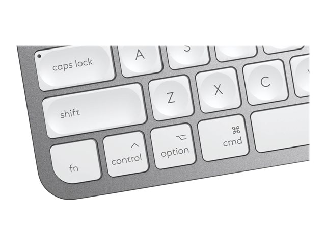 Logitech MX Keys Mini for Mac - Keyboard - backlit - wireless - Bluetooth - QWERTY - US International - pale grey