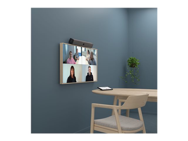 Includes Neat Collaboration Bar, Neat Pad controller/scheduling display, snap-on mount and power cables.