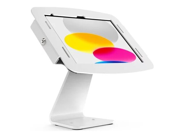 Compulocks iPad 10.9\" 10th Gen Space Enclosure Rotating Counter Stand - Stand - for tablet - lockable - high-grade aluminium - white - screen size: 10.9\" - mounting interface: 100 x 100 mm - counter top - for Apple 10.9-inch iPad (10th generation)