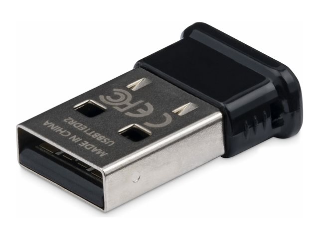 StarTech.com Bluetooth Adapter - Mini USB Adapter - Bluetooth 2.1 - Class 1 EDR - Bluetooth Receiver (USBBT1EDR2) - Network adapter - USB - Bluetooth 2.1 EDR - Class 1 - black