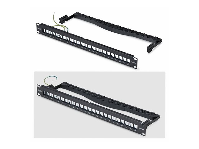 24 Port 1U Blank Keystone Patch Panel