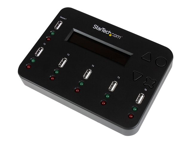 StarTech.com Standalone 1:5 USB Flash Drive Duplicator and Eraser - Flash Drive (USB 3.0/2.0/1.1) Copier - 2 Duplication Modes (USBDUP15) - USB drive duplicator - 5 bays