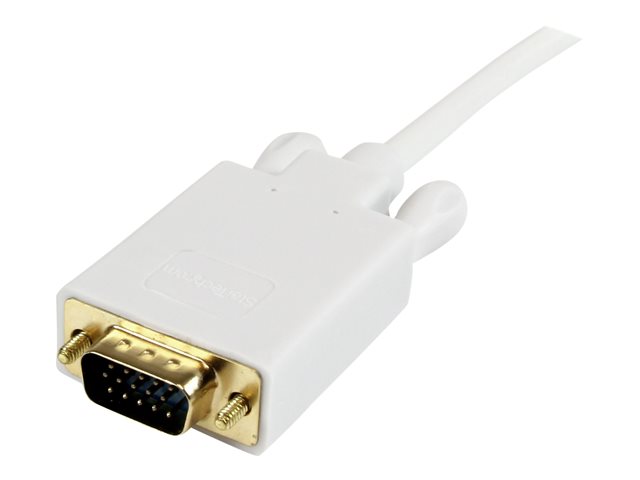 StarTech.com 10ft Mini DisplayPort to VGA Adapter Cable mDP to VGA - White - Video converter - VGA - DisplayPort - black